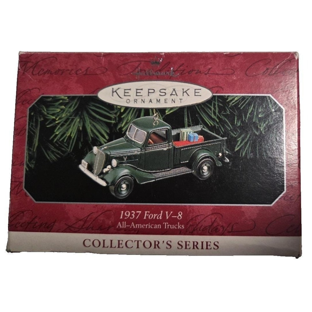 1998 Hallmark Christmas Ornament 1937 FORD V-8 4th Truck  QX6263
